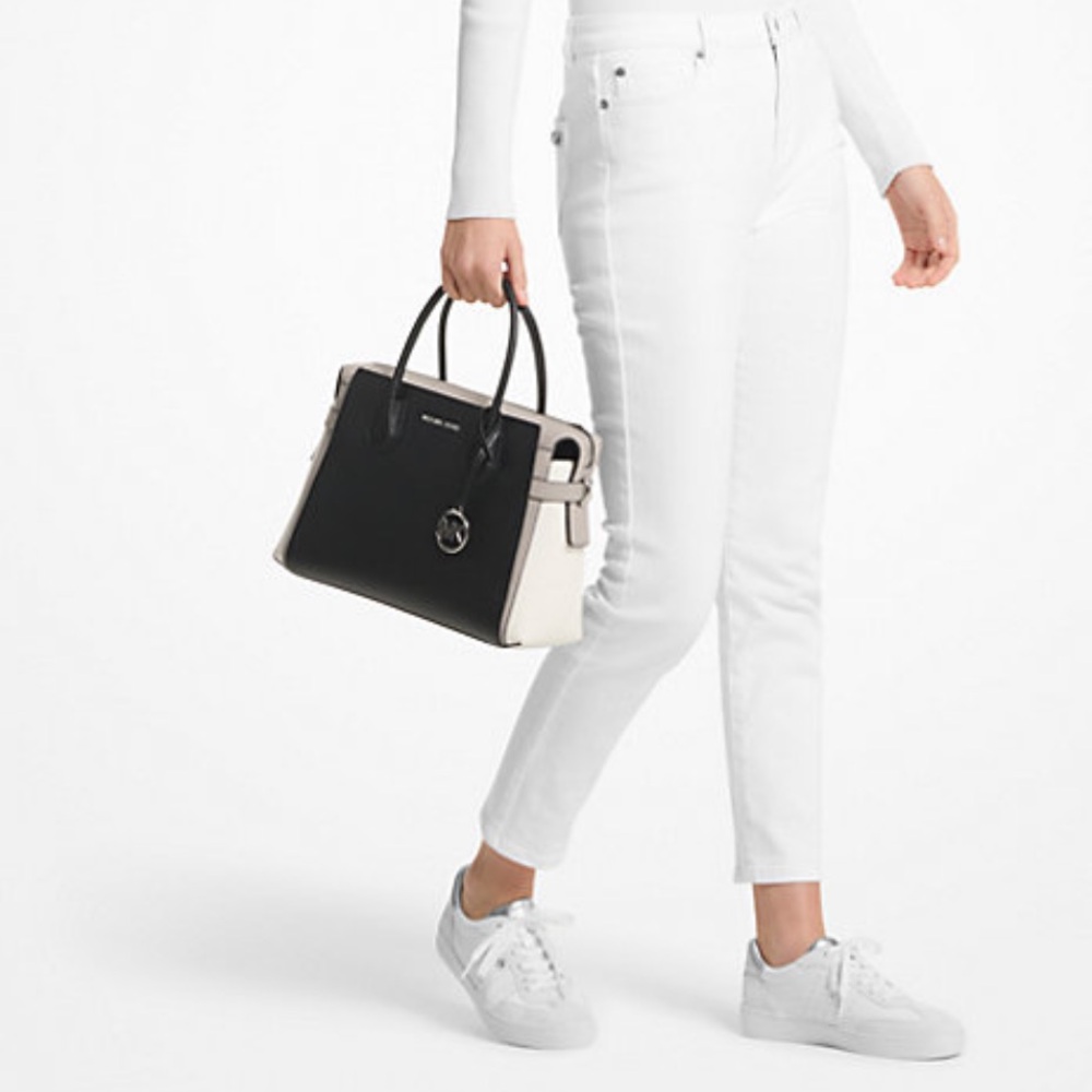 Micheal Kors Colour Block Satchel. Black, white and grey. Never worn. - Picture 9 of 9